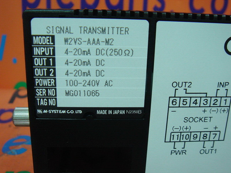 M-SYSTEM W2VS-AAA-M2 - PLC DCS SERVO Control MOTOR POWER SUPPLY